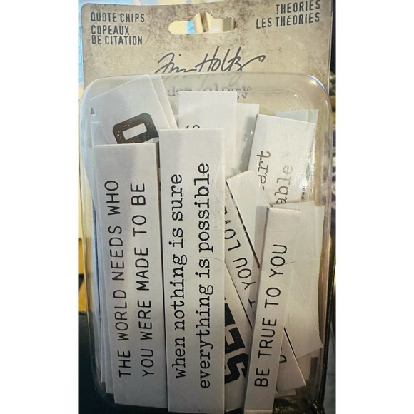 Tim Holtz Office Tim Holtz Ideology Quote Chips Theories Poshmark